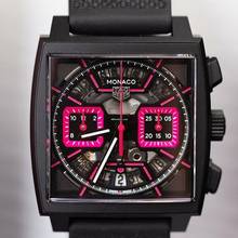 Thumbnail von TAG Heuer Monaco Chronograph Titan Skeleton Pink NEW FULL SET