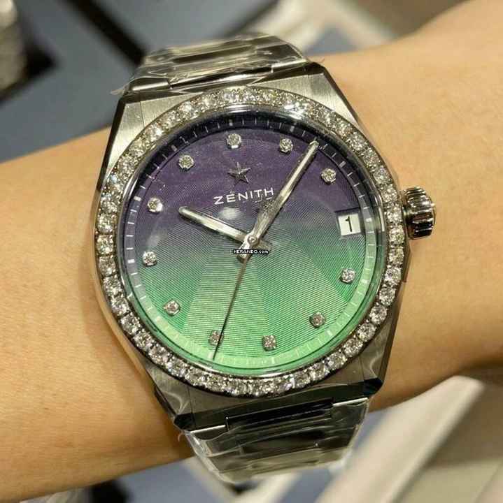  Zenith Defy Midnight Borealis Diamonds Automatic 36 Mm 