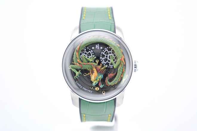  Lucky Harvey Green Dragon - Unworn - Box+Papers - 24 Months Warranty Green Dragon 2025 