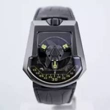 Thumbnail von Urwerk UR-202 Black Platinum - Twin Turbine - Hammerhead - SPECIAL EDITION - With Box And Papers - UR-202 2009 </h1>