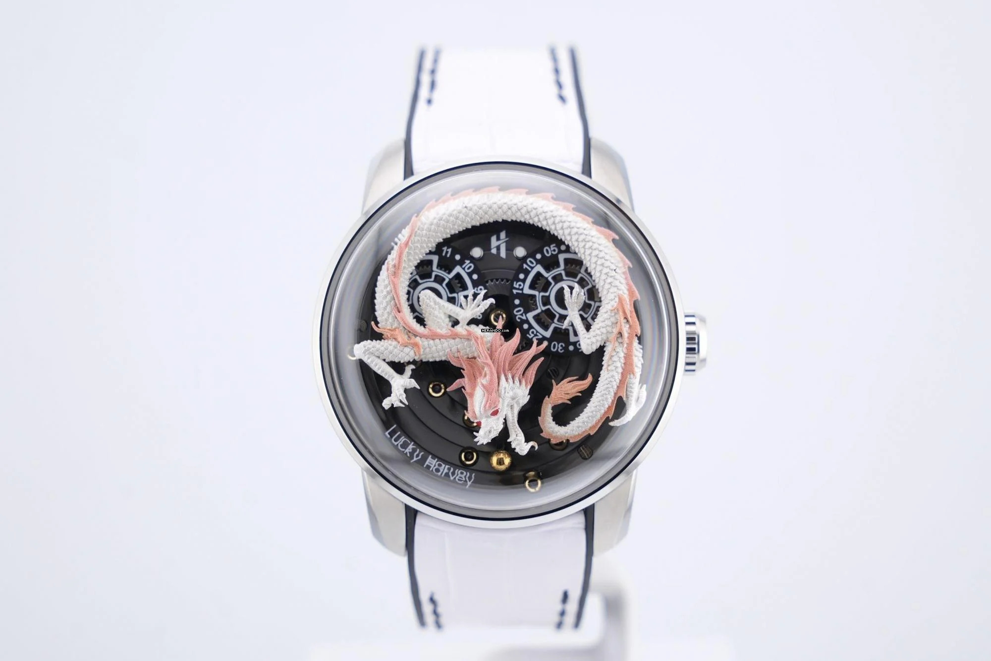  Lucky Harvey White Dragon - Unworn - Box+Papers - 24 Months Warranty White Dragon 2025 