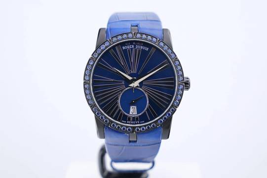  Roger Dubuis Excalibur 36 Limited Edition Blackened Titanium - Sapphire Setting - 24 Months Warranty DBEX0612  