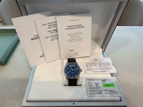 Thumbnail von IWC Portugieser Annual Calendar 503502 Annual Calendar Portugieser Stahl-BLUE Full Set sofort verfügbar </h1>