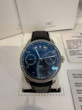 Thumbnail von IWC Portugieser Annual Calendar 503502 Annual Calendar Portugieser Stahl-BLUE Full Set sofort verfügbar </h1>