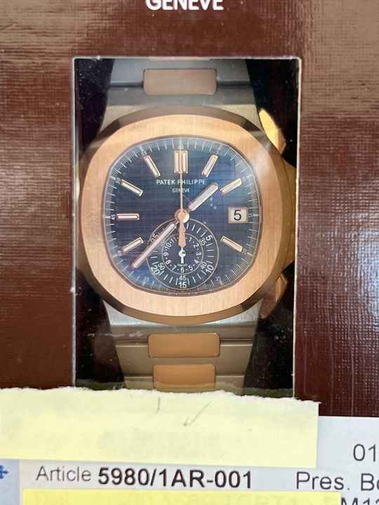  Patek Philippe Nautilus Blue Ref Nr 5980/1AR-001-Single Sealed-Deutsch-Anonym-08/2021 Sofort 