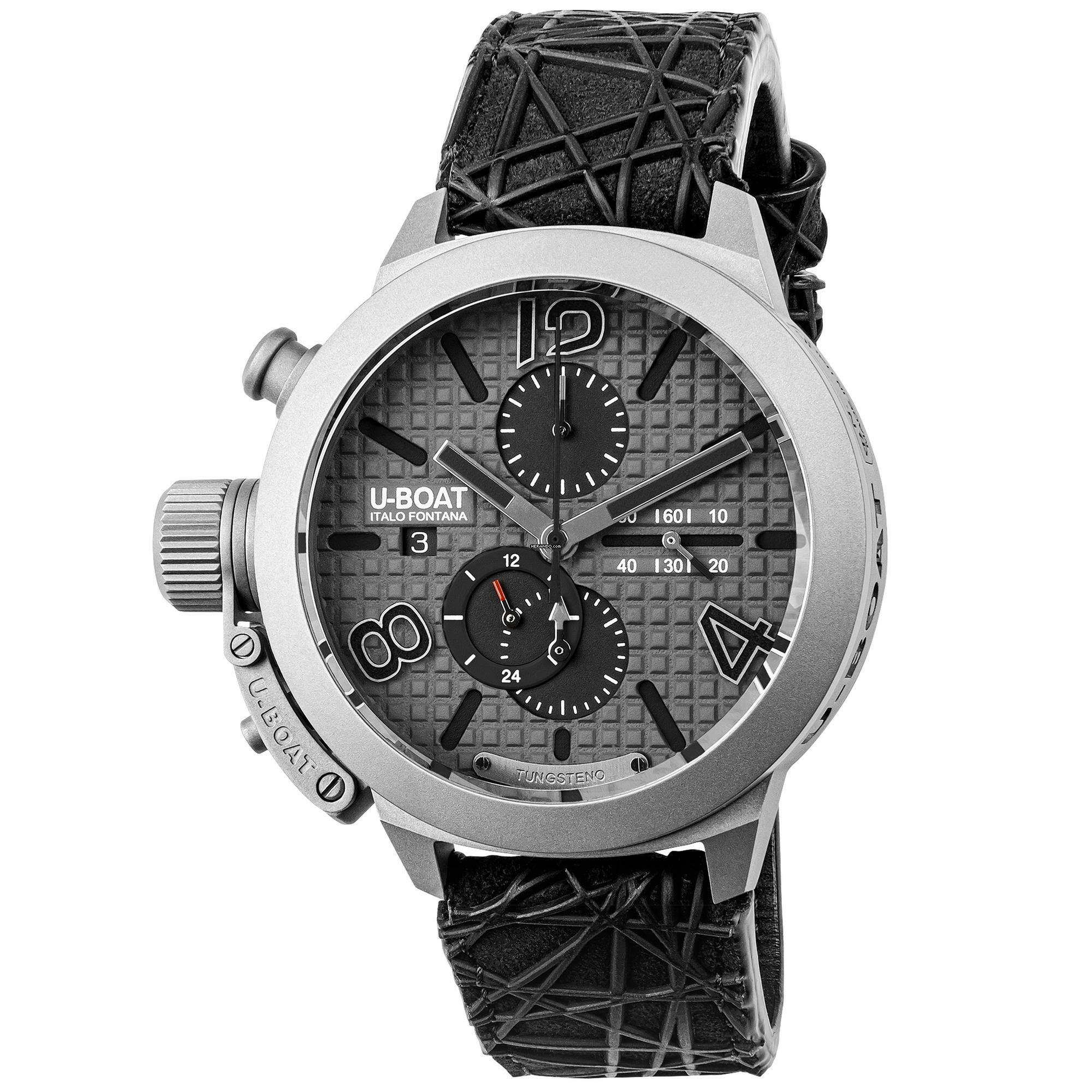  U-Boat Classico 45 Titanium Tungsten Gray Ref. 3002 limitiert Nr. 20/299 VAT. - MwSt. 