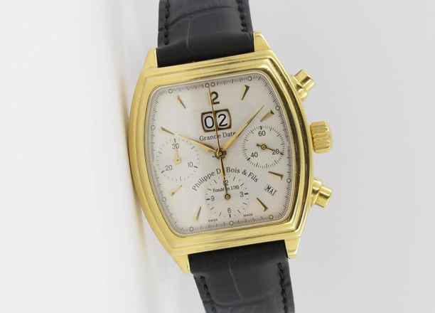  Philippe Du Bois & Fils Grande Date Chronograph 18K Gold Limited Edition </h1> 