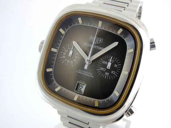  Heuer Silverstone Fume Vintage unpolished / original Bracelet </h1> 