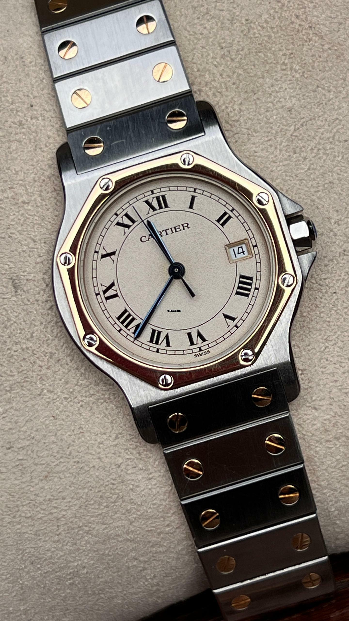  Cartier Santos Ronde Gold top condition medium 30mm </h1> 