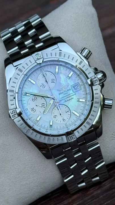  Breitling Chronomat Evolution MOP Dial top condition </h1> 