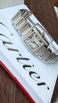  Cartier Tank Française top condition diamond setting </h1> 