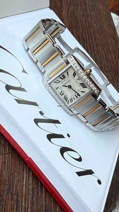  Cartier Tank Française top condition diamond setting </h1> 