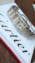 Thumbnail von Cartier Tank Française top condition diamond setting </h1>