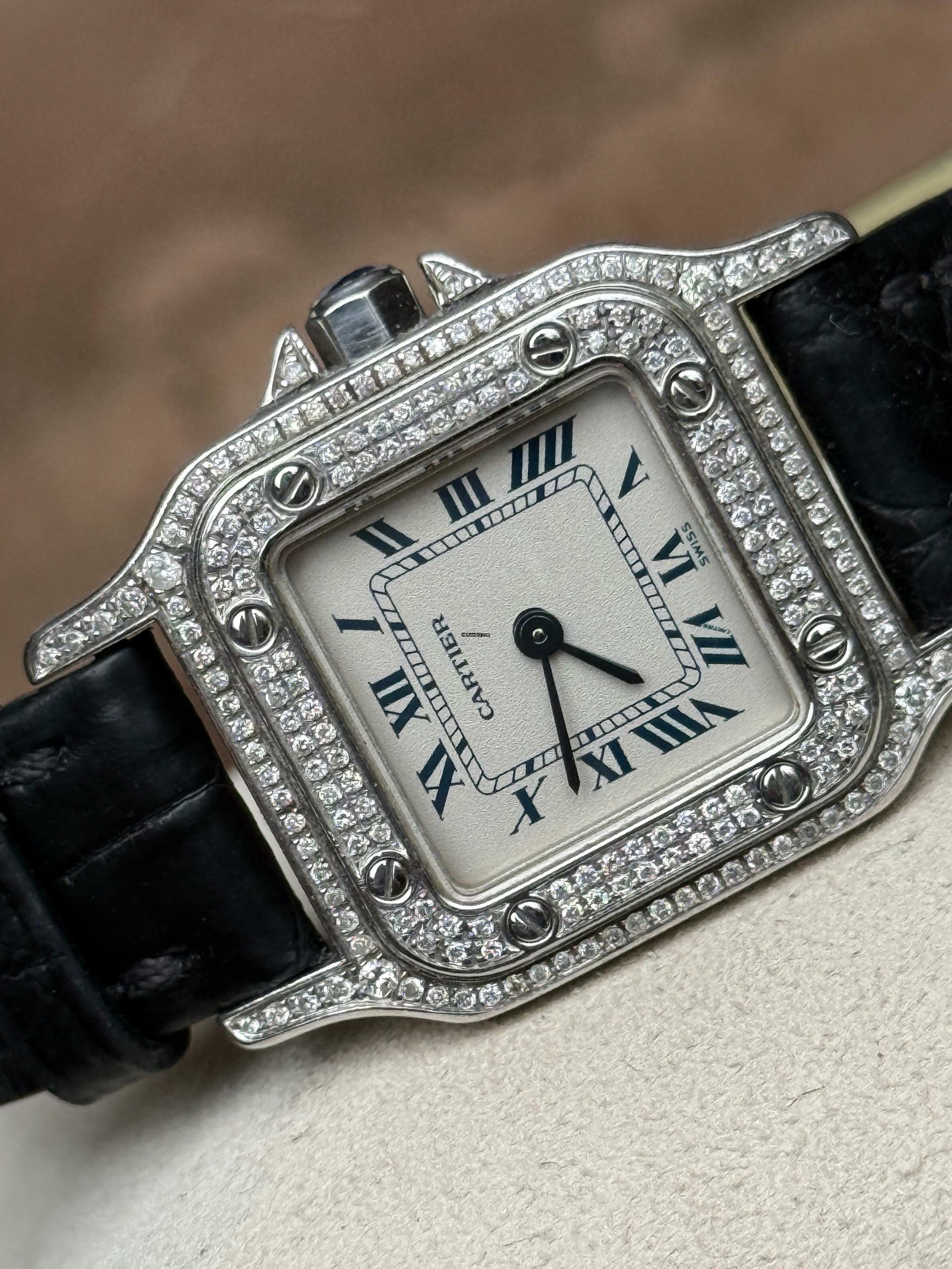 Thumbnail von Cartier Santos Galbée full diamonds pavee </h1>