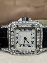 Thumbnail von Cartier Santos Galbée full diamonds pavee </h1>