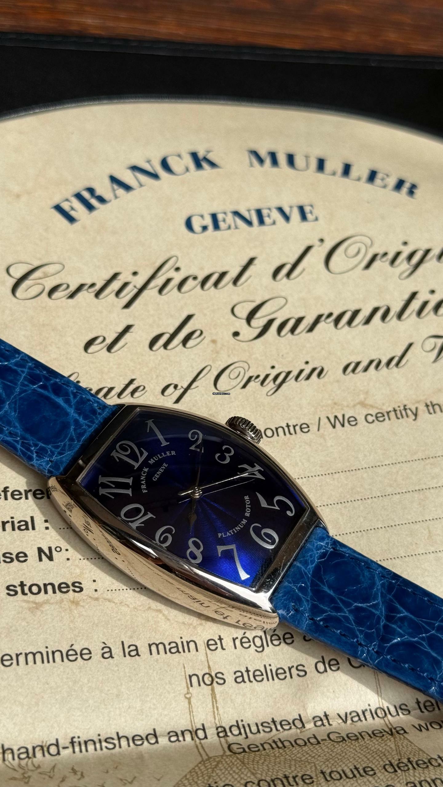  Franck Muller Cintrée Curvex Classic White Gold 18kt / Full Set </h1> 