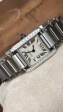 Thumbnail von Cartier Tank Française factory diamonds excellent condition / box + papers </h1>