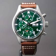 Thumbnail von IWC Fliegeruhr Chronograph Pilots Watch Chronograph Green Dial 2025 NEW