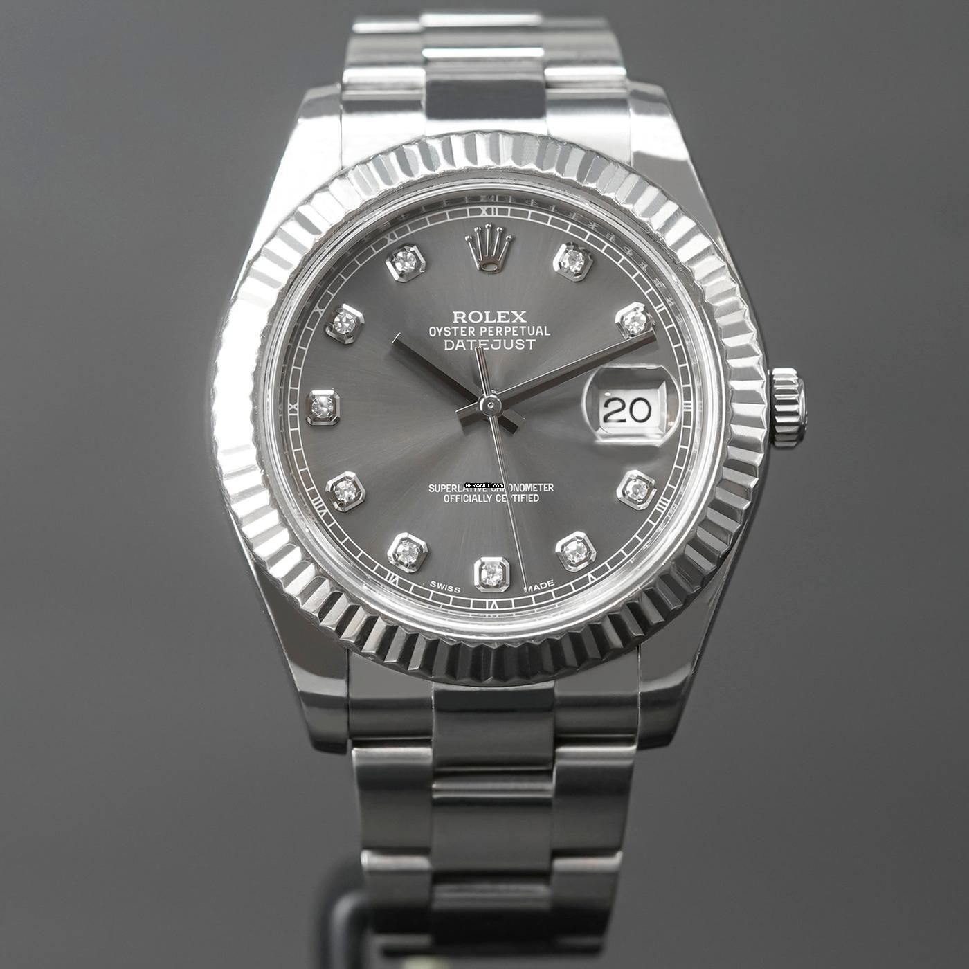  Rolex Datejust II 41mm Diamond Dial LC EU 