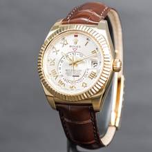 Thumbnail von Rolex Sky-Dweller Silver Roman Dial Gelbgold 2015 LC EU