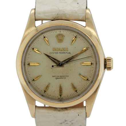  Rolex Oyster Perpetual 34 Ref.6634 Amtlich geprüfter Chronometer Radium dial with very rare german text  