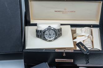 Thumbnail von Vacheron Constantin Overseas 47040 | Full Set | VC Service 2021 | Steel | white dial </h1>