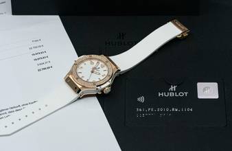 Thumbnail von Hublot Big Bang 38 mm Diamond | 361.PE.2010.RW.1104 | Full Set 2018 | Hublot Service 2025