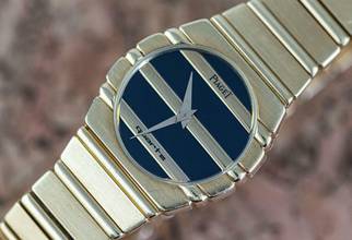 Thumbnail von Piaget Polo very rare Vintage Polo | 761 C 701 D | Onyx dial | Yellowgold </h1>