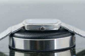 Thumbnail von Piaget very rare TV Screen | 12427 A 4 | Clous De Paris | Lapis Lazuli dial | white gold </h1>