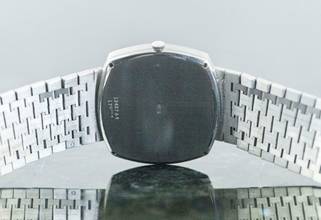 Thumbnail von Piaget very rare TV Screen | 12427 A 4 | Clous De Paris | Lapis Lazuli dial | white gold </h1>