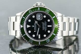 Thumbnail von Rolex Submariner Date Kermit | 16610 | F Serial | Full Set 2004 </h1>