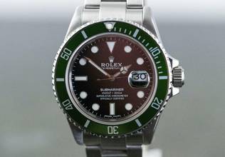 Thumbnail von Rolex Submariner Date Kermit | 16610 | F Serial | Full Set 2004 </h1>