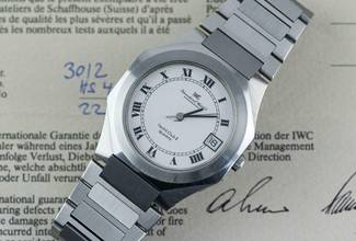 Thumbnail von IWC Yacht Club II | 3012 | Papers + invoice 1982 | unpolished | Steel </h1>
