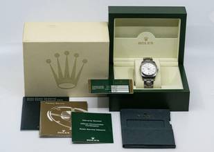 Thumbnail von Rolex Air King Domino's Pizza | 114200 | Full Set 2009 | limited Edition | Stahl </h1>