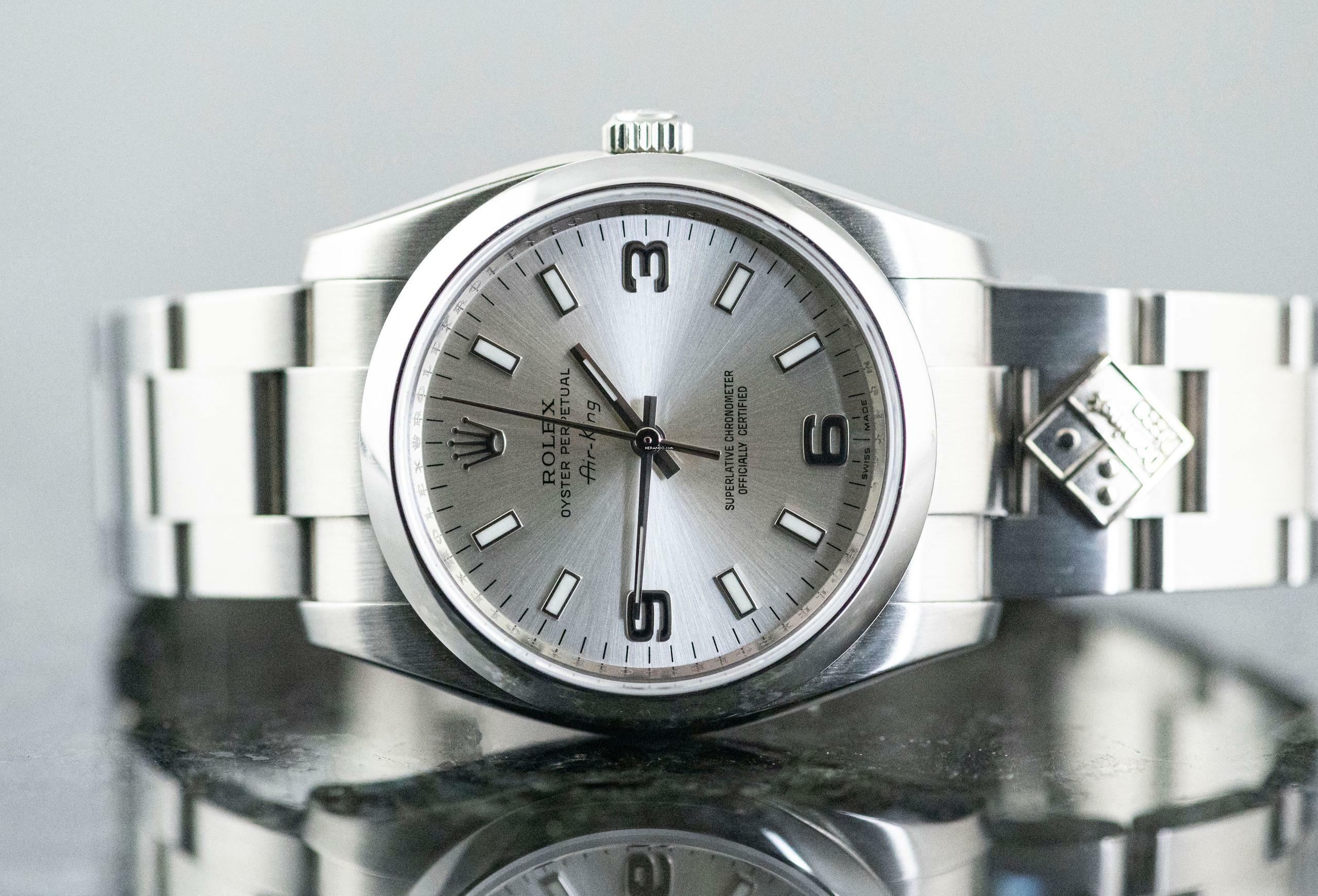  Rolex Air King Domino's Pizza | 114200 | Full Set 2009 | limited Edition | Stahl </h1> 