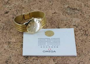 Thumbnail von Omega Genève Dress Watch | 14702 | Automatic | Papers 1966 | orig. Goldbracelet