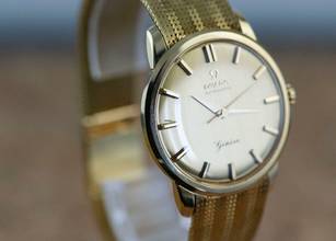 Thumbnail von Omega Genève Dress Watch | 14702 | Automatic | Papers 1966 | orig. Goldbracelet