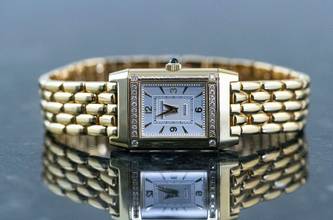 Thumbnail von Jaeger-LeCoultre Reverso Lady Joaillerie Diamond | 267.1.86 | Full Set 2001 | Yellowgold