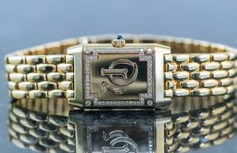 Thumbnail von Jaeger-LeCoultre Reverso Lady Joaillerie Diamond | 267.1.86 | Full Set 2001 | Yellowgold