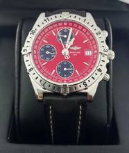 Thumbnail von Breitling Chronomat Longitude Red Dial Serviced 06/2025 with Box and Papers like new