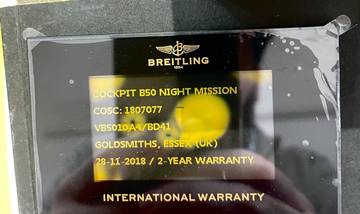 Thumbnail von Breitling Cockpit B50 Night Mission YELLOW RUBBER STRAP with Box & Papers Top condition </h1>