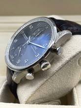 Thumbnail von IWC Portugieser Chronograph 18Kt Whitegold Rhodium Dial Factory Diamonds Setting NICE Condition