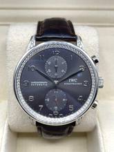 Thumbnail von IWC Portugieser Chronograph 18Kt Whitegold Rhodium Dial Factory Diamonds Setting NICE Condition