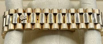 Thumbnail von Rolex Day-Date 36 Gold 18Kt. President perfect condition-NO STRETCH Champagne Diam. Dial </h1>