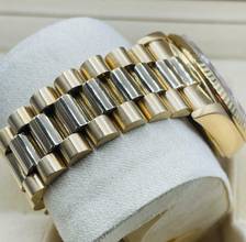 Thumbnail von Rolex Day-Date 36 Gold 18Kt. President perfect condition-NO STRETCH Champagne Diam. Dial </h1>