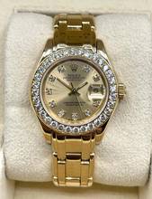 Thumbnail von Rolex Lady-Datejust Pearlmaster 29mm NICE CONDITON 18KT GOLD Original-Factory Diamond Setting