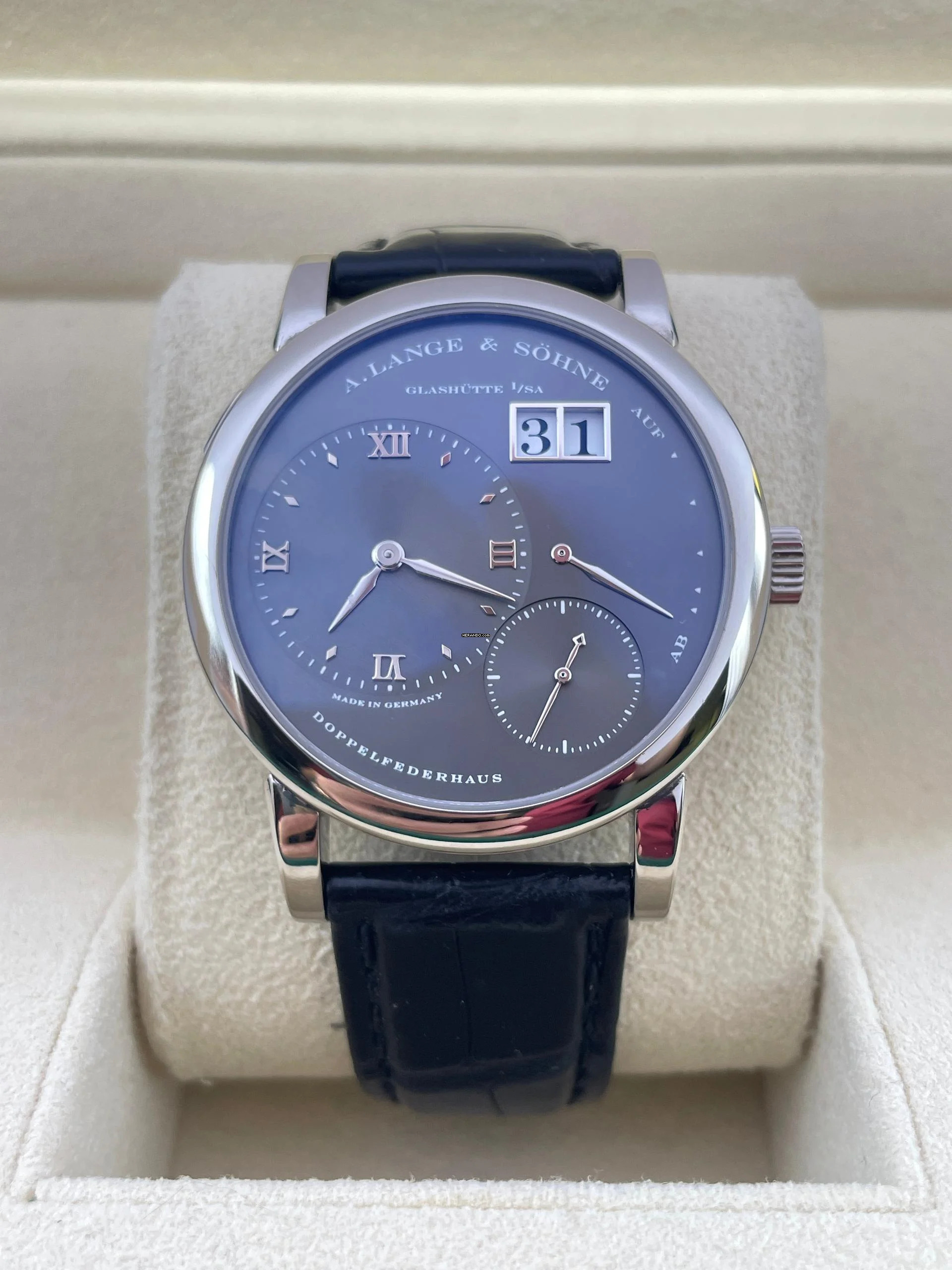 A. Lange & Söhne Whitegold Top Condition SERVICED with Orig. Lange 1