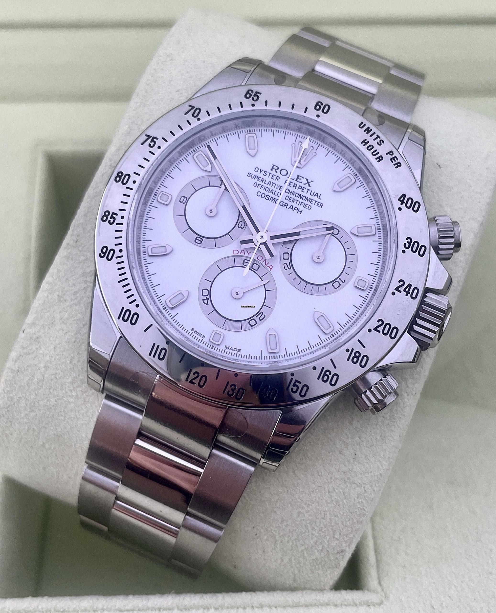 Thumbnail von Rolex Daytona White APH Dial NEW,UNWORN FULLY STICKERS+QR Code Full Set box+papers - long clasp