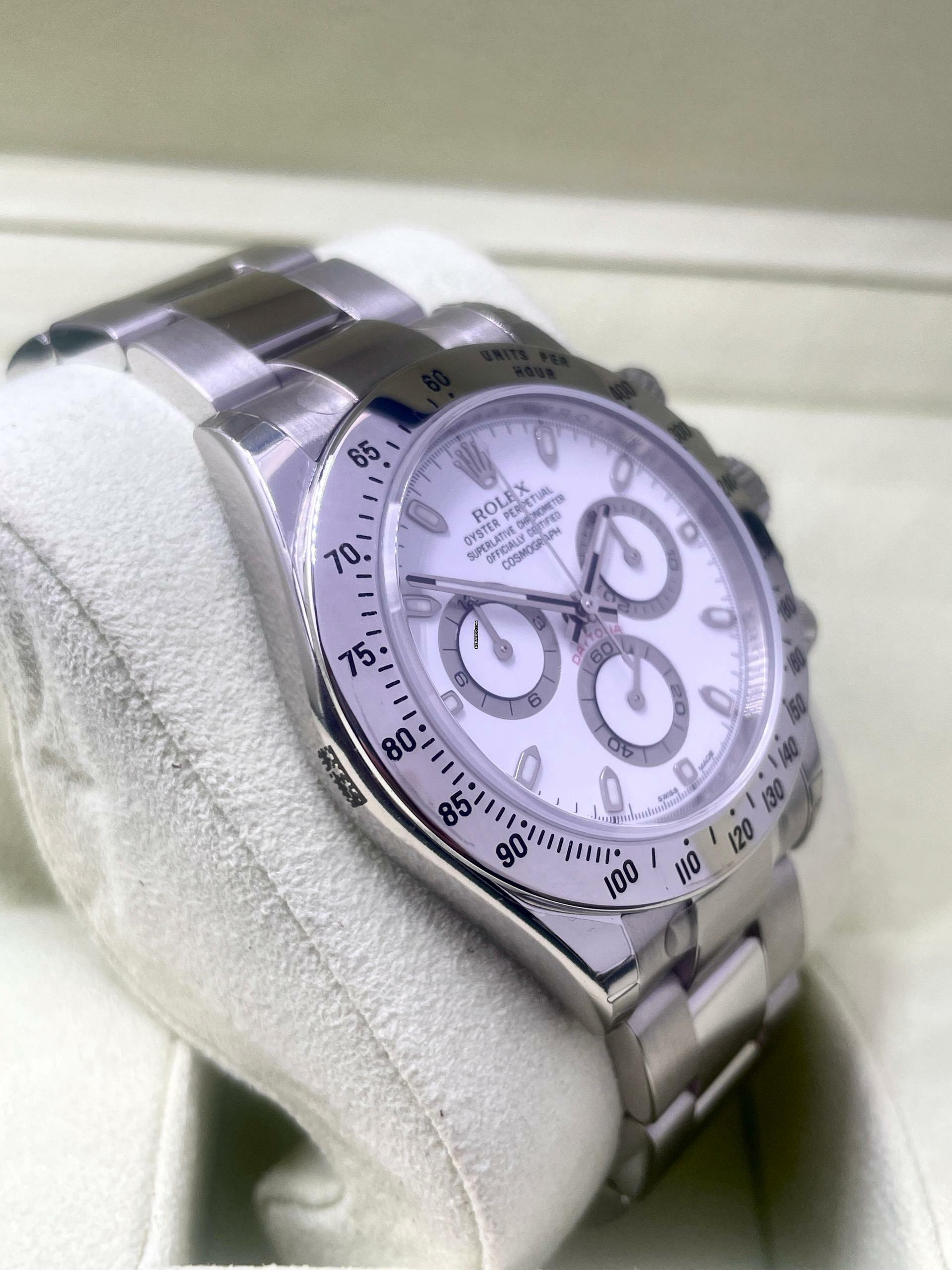 Thumbnail von Rolex Daytona White APH Dial NEW,UNWORN FULLY STICKERS+QR Code Full Set box+papers - long clasp