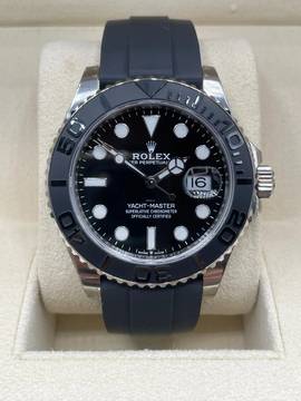  Rolex Yacht-Master 42 WHITEGOLD Oysterflex NEW with BOX&PAPERS 